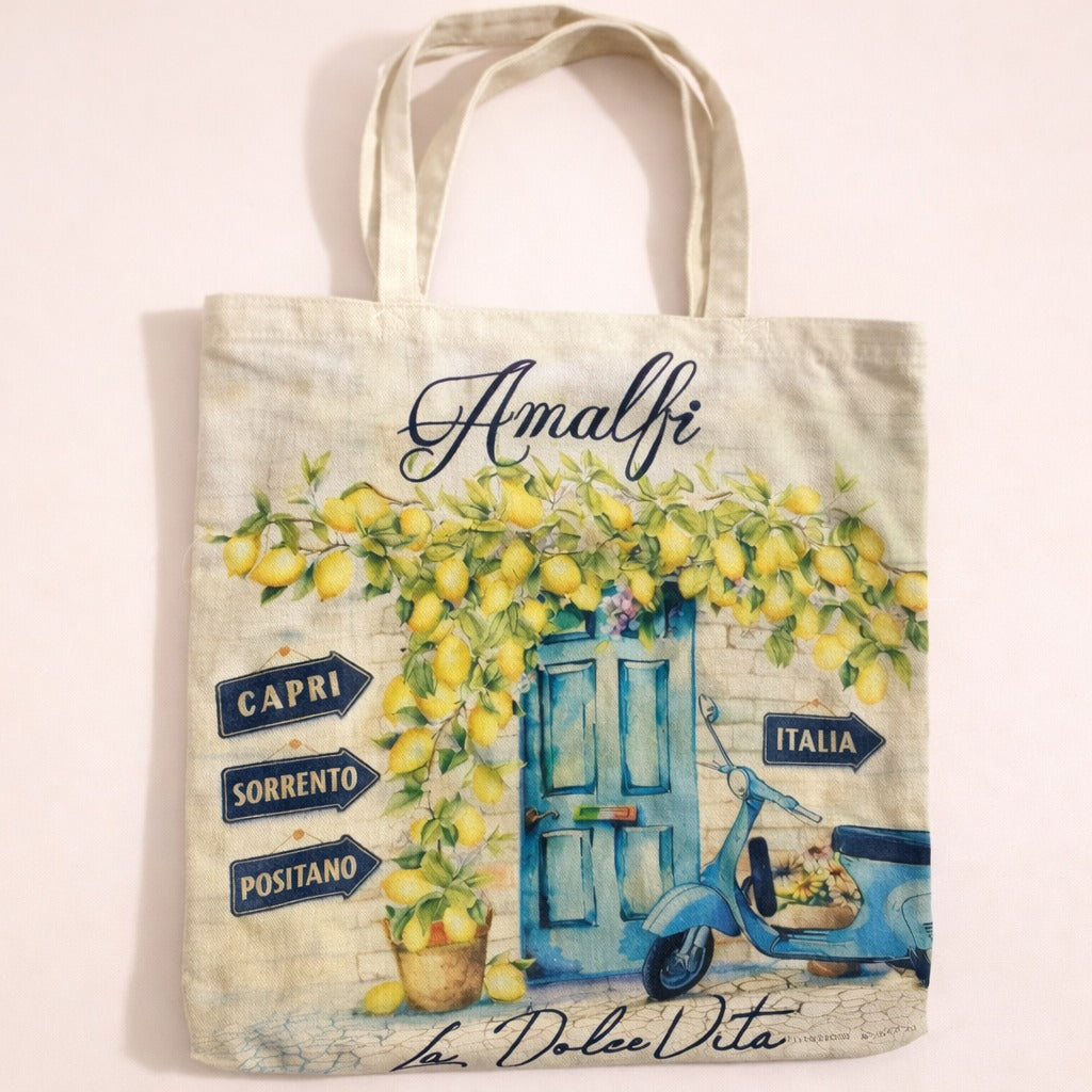 Amalfi inspired tote bag
