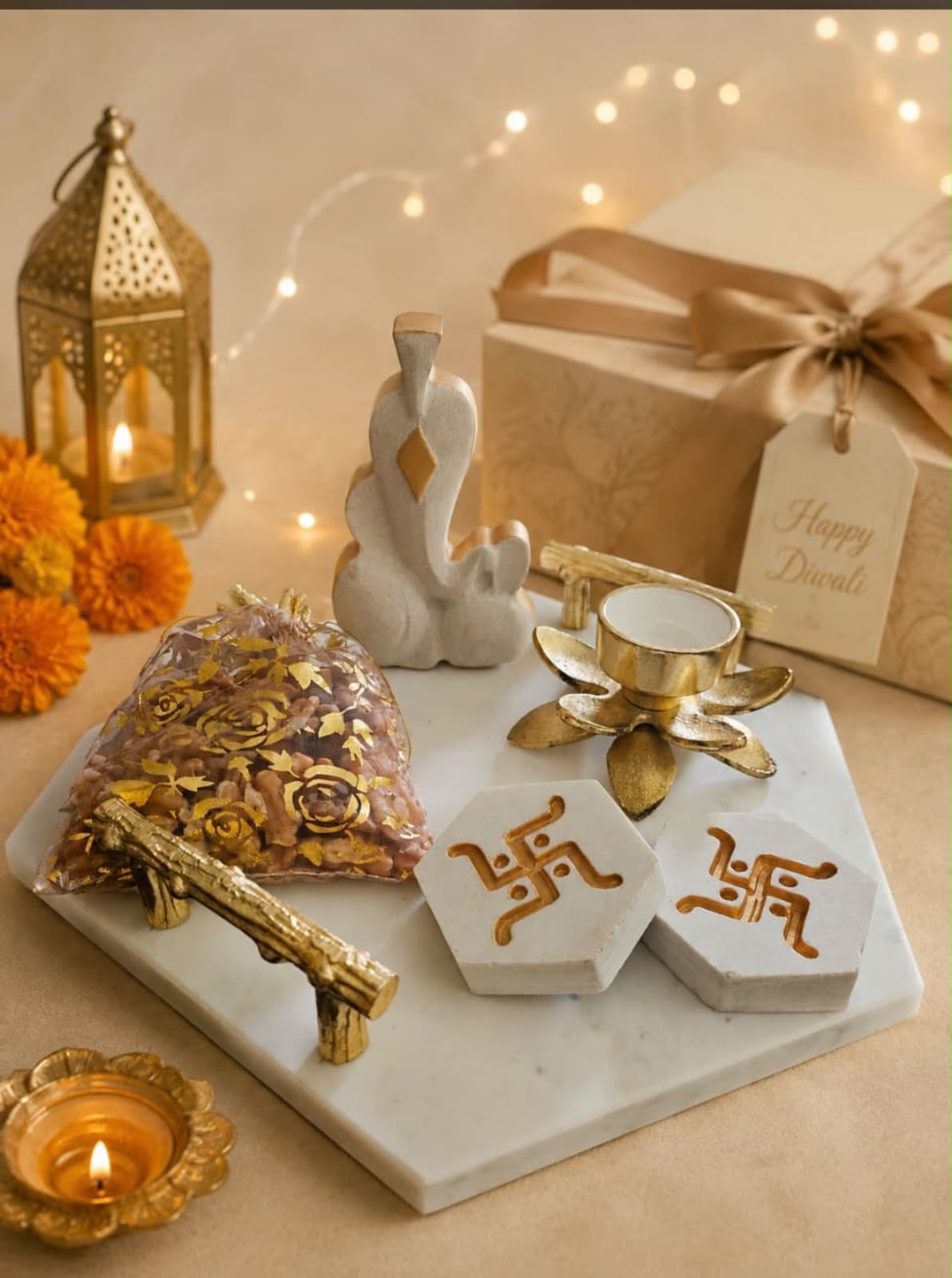 Diwali Marble Aura