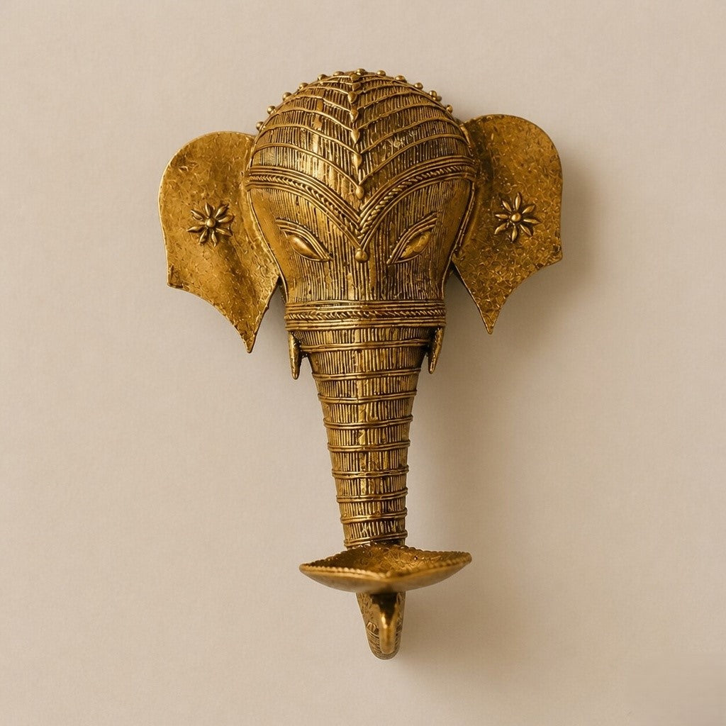 ELEPHANT HEAD Diya Stand