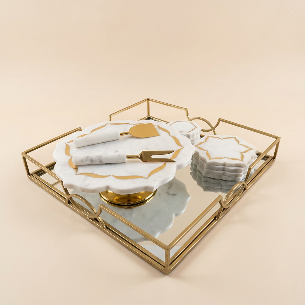Luxe Marble Serve ware