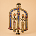 Ornate brass Hindu shrine sculpture