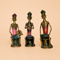 Ornate musician figurines in vintage style