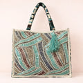The Teal Embroidery Bag
