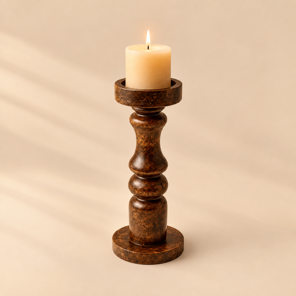Wooden Candle Holder