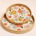 Cane Printed Tray Set