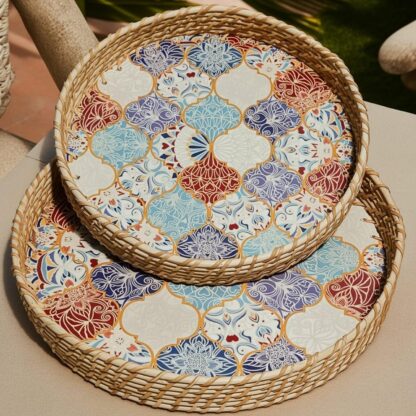 Cane Printed Tray Set - Image 3