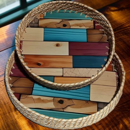 Cane Printed Tray Set - Image 2